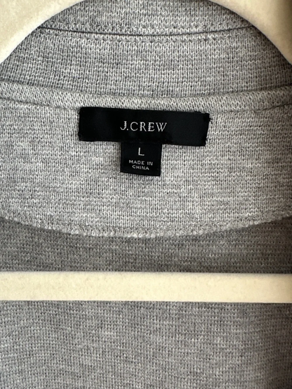 J. Crew Sophie Open-Front Sweater Blazer in Heather Grey, Size Large